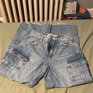 Blue Denim Cargo pants